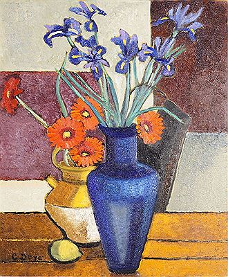 FLEURS AU VASE BLEU by Colette Doye - Auction record, sale price, and art valuation. Compare with similar artists and explore comparable artworks.