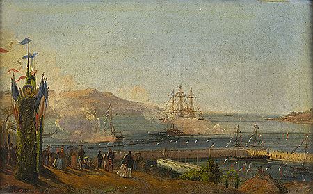 Arrivée de Napoléon III à Villefranche
