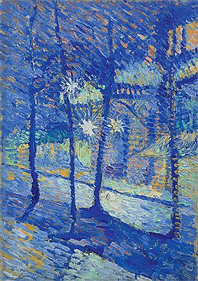 Paysage nocturne, 1888-89 by Louis Hayet - Auction record, sale price, and art valuation. Compare with similar artists and explore comparable artworks.