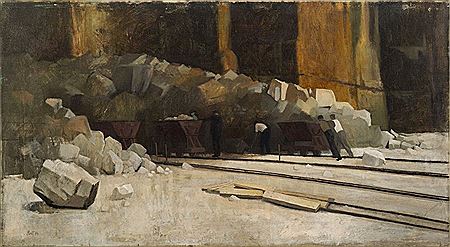 The Quarry by John Edgar Platt - Auction record, sale price, and art valuation. Compare with similar artists and explore comparable artworks.
