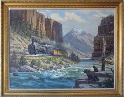 "Union Pacific #844 IN Glenwood Canyon"