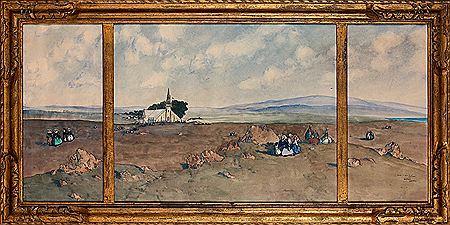 Pardon de Sainte Anne La Palud, Bretagne (triptych)