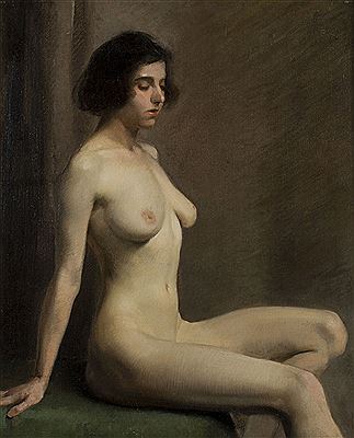 SEATED FEMALE NUDE