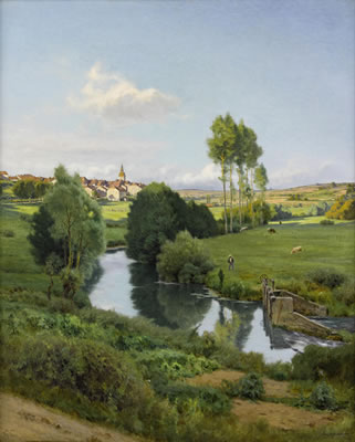 La Saone au bas de Lironcourt, Vosges