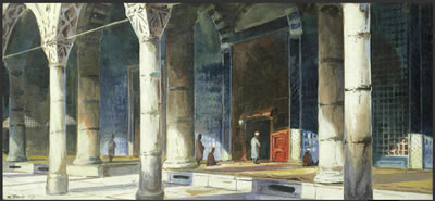 An interior view of Hagia Sophia, Istanbul, Blue Mosque (3)