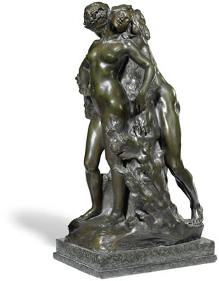 FIGURAL GROUP OF DAPHNE AND APOLLO
