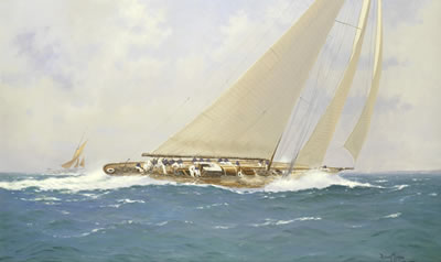 Shamrock Powering to Windward