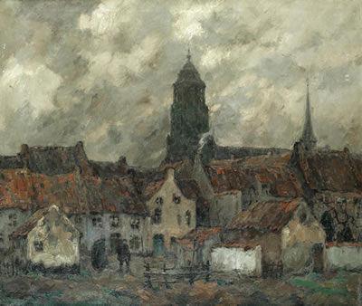 Sample artwork by Jules Verstreken (1882 - 1961), known for landscape painting - View similar artists and auction records