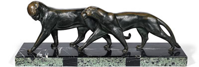 Panther Group by Michel Decoux - Auction record, sale price, and art valuation. Compare with similar artists and explore comparable artworks.
