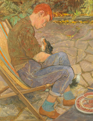Red Pete in the garden