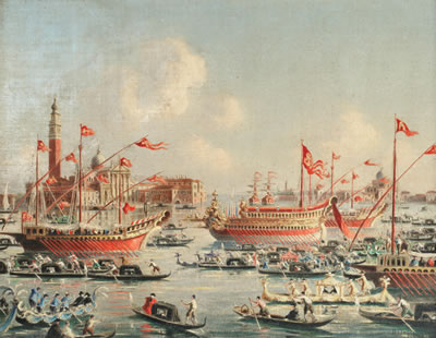 A Regatta on the Grand Canal, Venice