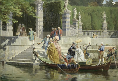 The Reception at Villa Carlotta, Lake Como