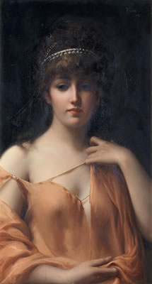 A classical beauty by Luis Riccardo Falero - Auction record, sale price, and art valuation. Compare with similar artists and explore comparable artworks.