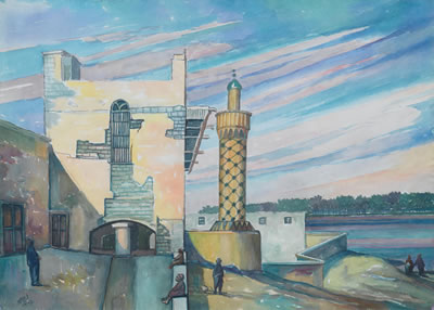 Sample artwork by Faraj Abou (1921 - 1984), known for painting - View similar artists and auction records