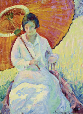 Seated Woman with a Parasol by Omer Lassonde - Auction record, sale price, and art valuation. Compare with similar artists and explore comparable artworks.