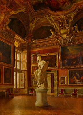 The interior of the Pitti Palace by Oreste Costa - Auction record, sale price, and art valuation. Compare with similar artists and explore comparable artworks.