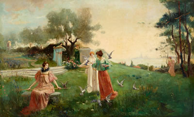 An Idle Afternoon by Paul de Frick - Auction record, sale price, and art valuation. Compare with similar artists and explore comparable artworks.
