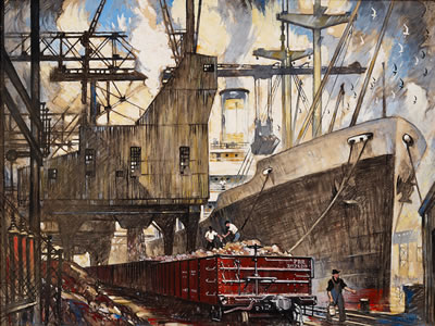 Pennsylvania Railroad, Ore Handling Facilities, Girard Point, Philadelphia, Pennsylvania