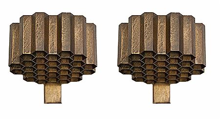Paire d'appliques nid d'abeille