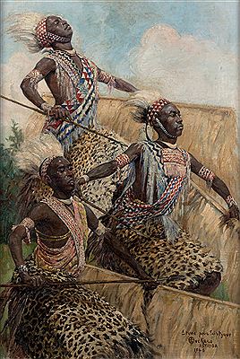 Danseurs Intores, 1946 by Emile Deckers - Auction record, sale price, and art valuation. Compare with similar artists and explore comparable artworks.