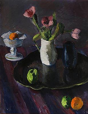 Still life with flowers, fruits and vases by Edvard Anders Saltoft - Auction record, sale price, and art valuation. Compare with similar artists and explore comparable artworks.
