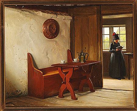 Expecting guests. Interior from Fanø. by Johann Julius Exner - Auction record, sale price, and art valuation. Compare with similar artists and explore comparable artworks.