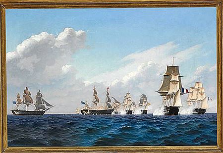 The Battle of Trafalgar.
