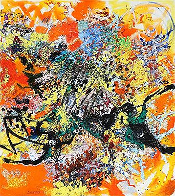 Sample artwork by Nes Lerpa (Born 1942), known for painting - View similar artists and auction records