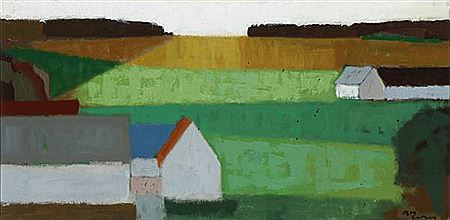Landscape with houses