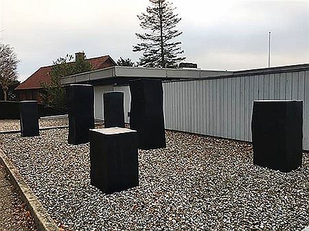 Sample artwork by Peter Bonnen (Born 1945), known for block iron, marble and steel sculpture, geometric painting, mixed media - View similar artists and auction records
