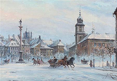 A winter scenery from Warsaw