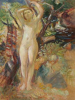 Study of a female model by David Wallin - Auction record, sale price, and art valuation. Compare with similar artists and explore comparable artworks.