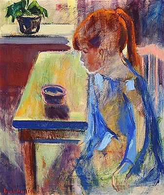 Interior with a girl
