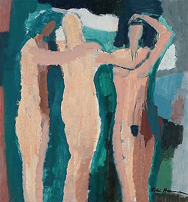 The three graces. by Poul Hanmann - Auction record, sale price, and art valuation. Compare with similar artists and explore comparable artworks.