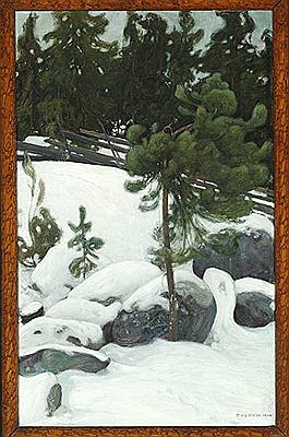 Winter landscape.