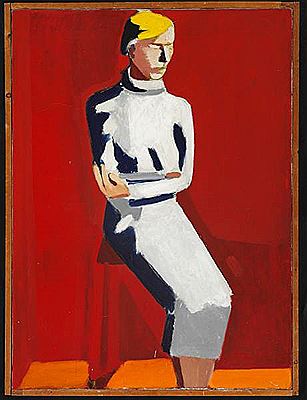 Seated woman.