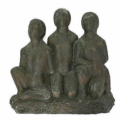 Three seated women