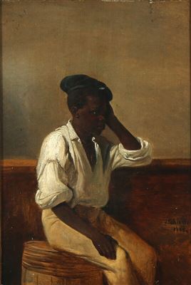 A cabin boy having a break
