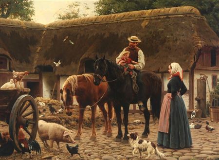Sample artwork by Michael Therkildsen (1850 - 1925), known for painting - View similar artists and auction records