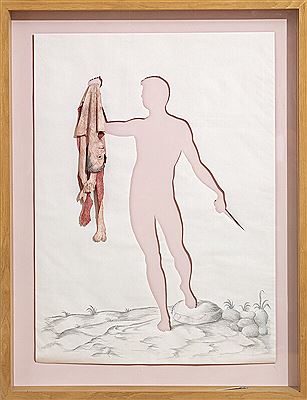 Sample artwork by Peter Callesen (Born 1967), known for painting - View similar artists and auction records