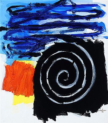Composition with a spiral.