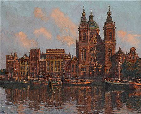Amsterdam city view