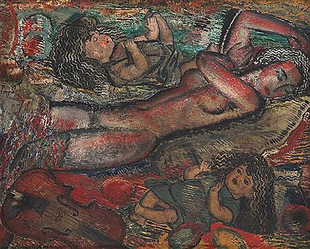 Nude with dolls