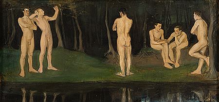 Sample artwork by Magnus Enckell (1870 - 1925), known for painting, male nudes, landscape - View similar artists and auction records