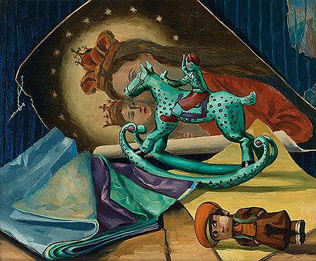 "STILLEBEN MED RYTTARE" (STILL LIFE WITH RIDER)
