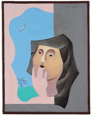 Sample artwork by Eric H Olson (1909 - 1996), known for sculpture - View similar artists and auction records