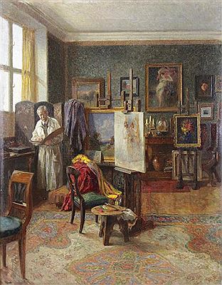 "Artist in his Studio"