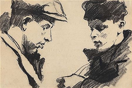 Two Male Figures