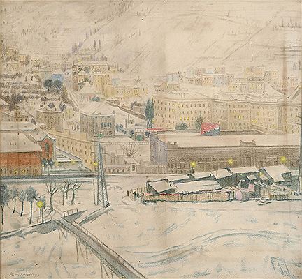Snowing by Armando Barabino - Auction record, sale price, and art valuation. Compare with similar artists and explore comparable artworks.