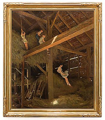 “Barn Swallow – Children Playing in Hay Loft”